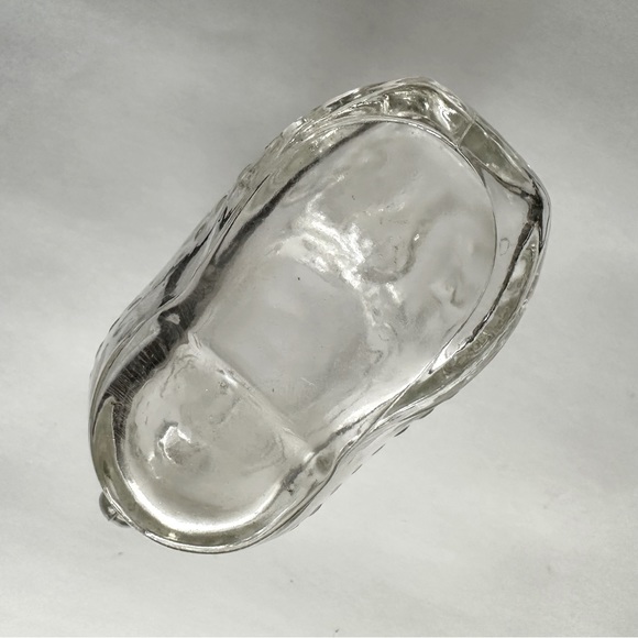 VTG clear glass cowboy boot mug tumbler cup vase western design handle 12 oz - Picture 6 of 10